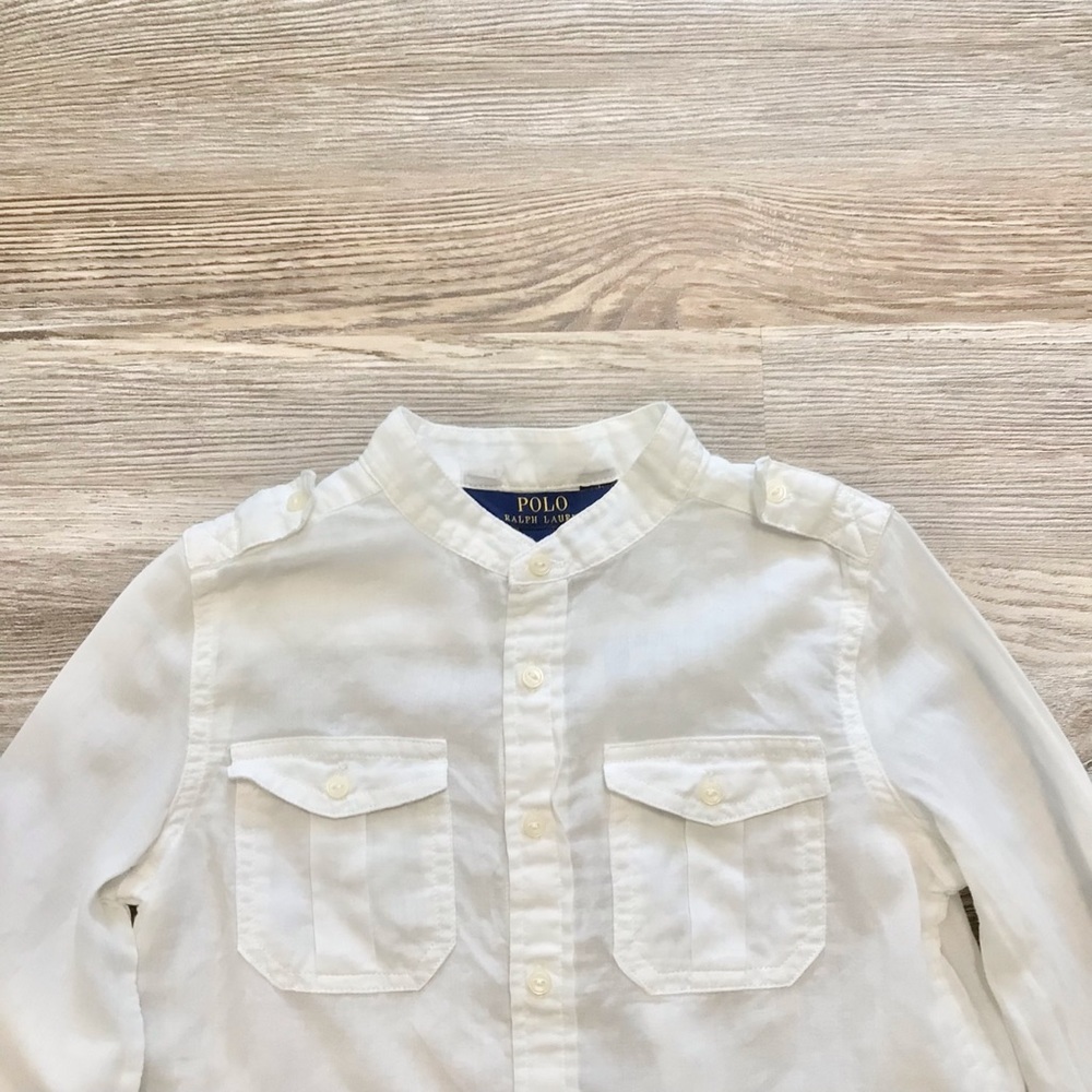 Polo Ralph Lauren White Long Sleeve Button Down Shirt 7 - Picture 3 of 11